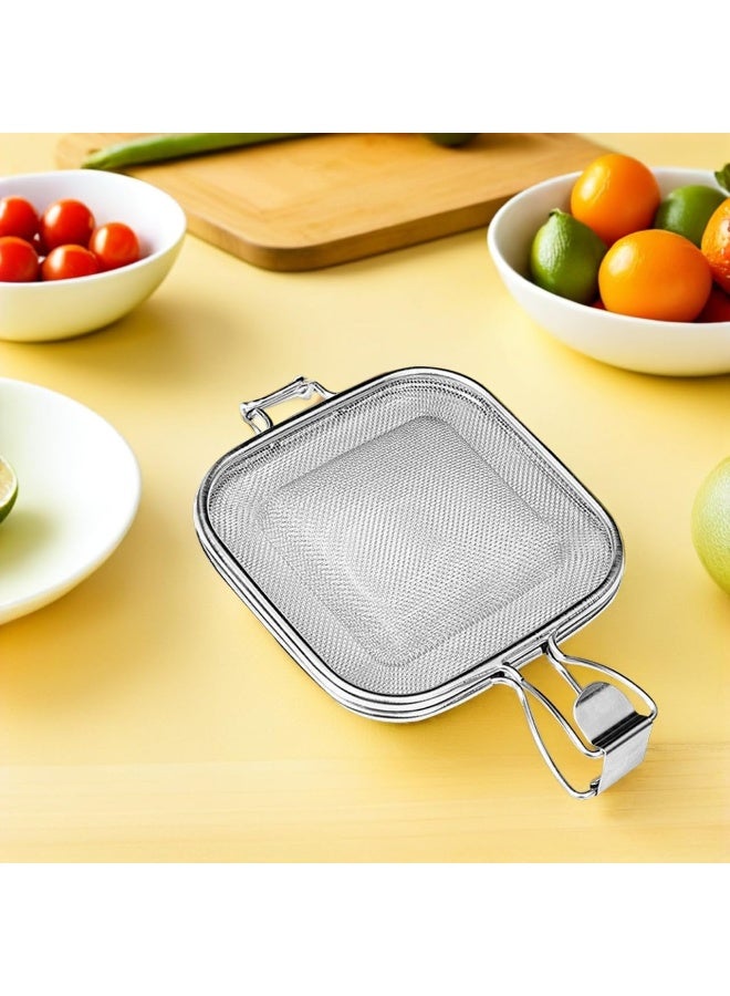 Relex Sandwich Roasting Net Clip Multi-Purpose Baking Tool for Toast BBQ and Vegetable Drying Oven Bread Clip with Hollow Design for Crispy Results Household Kitchen Accessory - Image 4